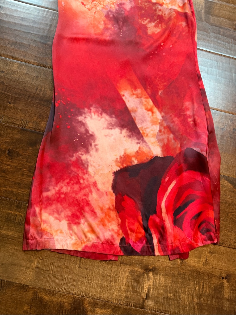 Kim Shui Red Rose Silk Tube Gown - Picture 6 of 10